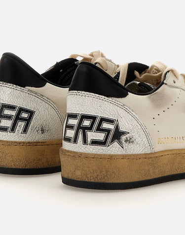 GOLDEN GOOSE Sneakers"Ball Star" in pelle WHITE Uomo 