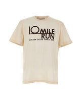 GOLDEN GOOSE T-shirt in cotone vintage BEIGE Uomo 