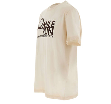 GOLDEN GOOSE T-shirt in cotone vintage BEIGE Uomo 