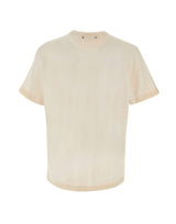 GOLDEN GOOSE T-shirt in cotone vintage BEIGE Uomo 