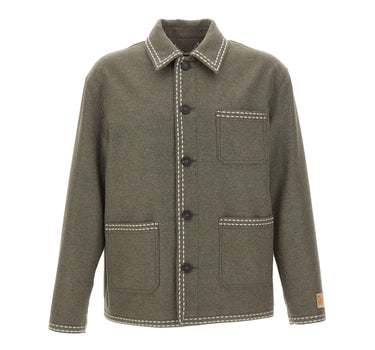 GOLDEN GOOSE Giacca camicia "Gary" GREY Uomo 