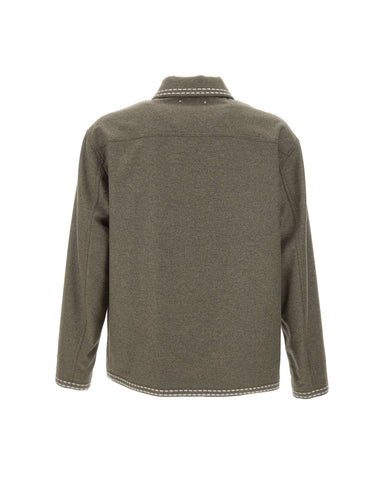 GOLDEN GOOSE Giacca camicia "Gary" GREY Uomo 