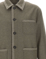 GOLDEN GOOSE Giacca camicia "Gary" GREY Uomo 