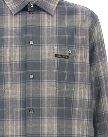 GOLDEN GOOSE Camicia fantasia check MULTICOLOR Uomo 