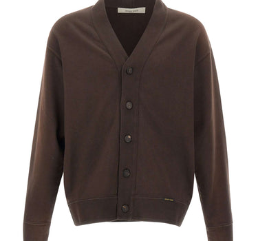 GOLDEN GOOSE Cardigan "Romeo" BROWN Uomo 