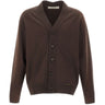GOLDEN GOOSE Cardigan "Romeo" BROWN Uomo 