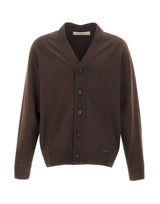 GOLDEN GOOSE Cardigan "Romeo" BROWN Uomo 