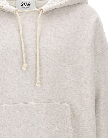 GOLDEN GOOSE Felpa Star in cotone GREY Unisex 