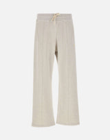 GOLDEN GOOSE Pantaloni jogging larghi in felpa GREY Unisex 