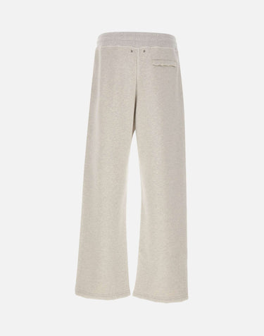 GOLDEN GOOSE Pantaloni jogging larghi in felpa GREY Unisex 