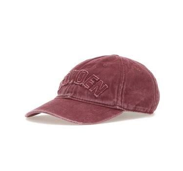 GOLDEN GOOSE "Deconstructed Baseball Cap" RED Donna 
