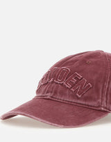 GOLDEN GOOSE "Deconstructed Baseball Cap" RED Donna 