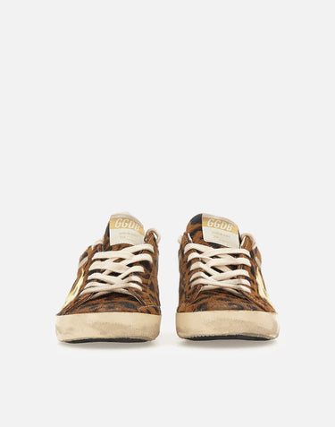 GOLDEN GOOSE Sneakers "Super-Star Classic" BROWN Donna 