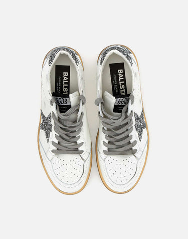GOLDEN GOOSE Sneakers "Ball Star" in pelle WHITE Donna 