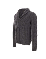 Cardigan in misto lana a trecce 10189 19107090 GRAN SASSO 