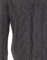 Cardigan in misto lana a trecce 10189 19107090 GRAN SASSO 