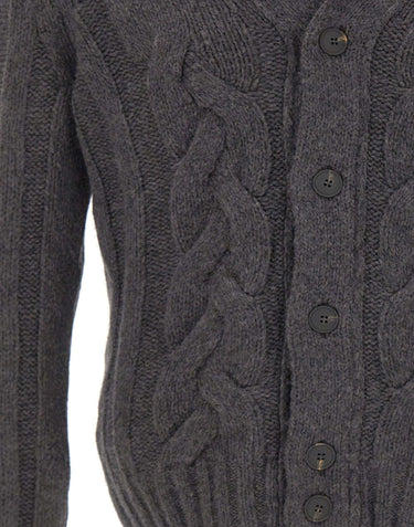Cardigan in misto lana a trecce 10189 19107090 GRAN SASSO 