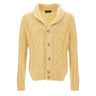 GRAN SASSO Cardigan in misto lana a trecce BLACK Uomo 