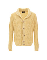 GRAN SASSO Cardigan in misto lana a trecce BLACK Uomo 