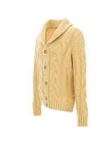 GRAN SASSO Cardigan in misto lana a trecce BLACK Uomo 