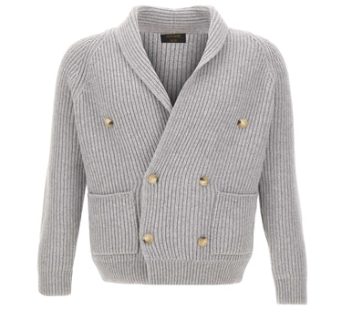 Cardigan in lana a doppiopetto 13183 25072071 GRAN SASSO 