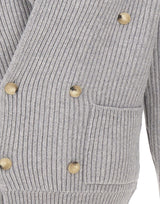 Cardigan in lana a doppiopetto 13183 25072071 GRAN SASSO 