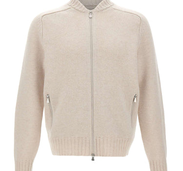 GRAN SASSO Cardigan in lana con zip BEIGE Uomo 