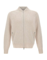 GRAN SASSO Cardigan in lana con zip BEIGE Uomo 