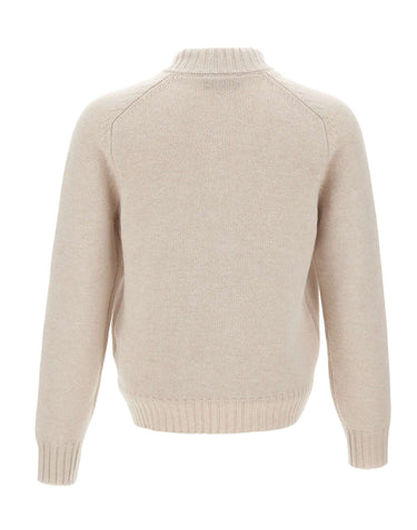 GRAN SASSO Cardigan in lana con zip BEIGE Uomo 