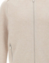 GRAN SASSO Cardigan in lana con zip BEIGE Uomo 