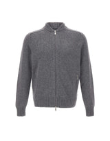 GRAN SASSO Cardigan in lana con zip GREY Uomo 