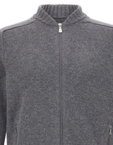 GRAN SASSO Cardigan in lana con zip GREY Uomo 