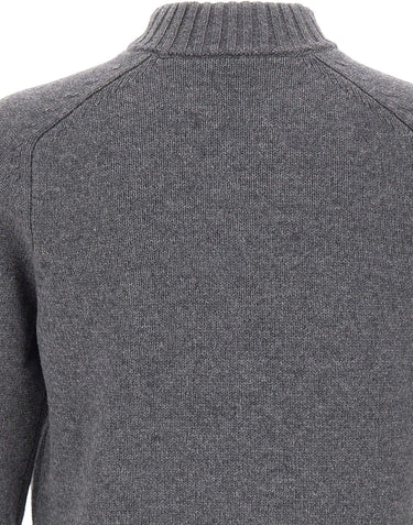 GRAN SASSO Cardigan in lana con zip GREY Uomo 