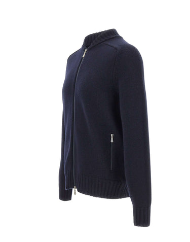 GRAN SASSO Cardigan in lana con zip BLUE Uomo 