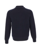 GRAN SASSO Cardigan in lana con zip BLUE Uomo 