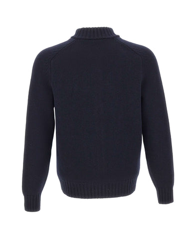GRAN SASSO Cardigan in lana con zip BLUE Uomo 