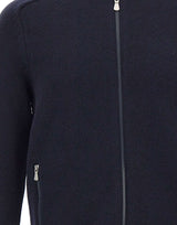 GRAN SASSO Cardigan in lana con zip BLUE Uomo 