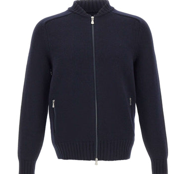 GRAN SASSO Cardigan in lana con zip BLUE Uomo 