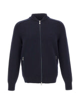 GRAN SASSO Cardigan in lana con zip BLUE Uomo 