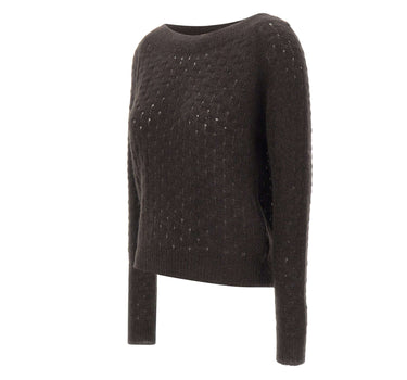 GRAN SASSO Maglia in lana e alpaca BROWN Donna 