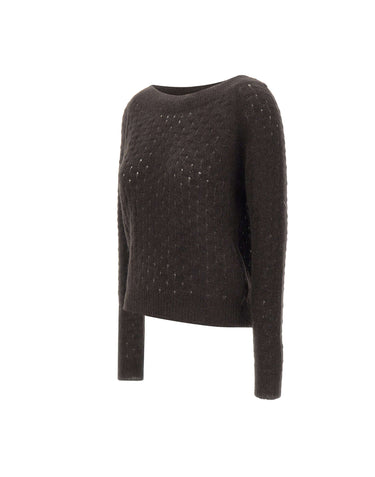 GRAN SASSO Maglia in lana e alpaca BROWN Donna 