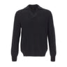 GRAN SASSO Polo in lana Super Geelong BLACK Uomo 