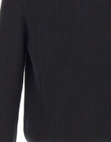 GRAN SASSO Polo in lana Super Geelong BLACK Uomo 