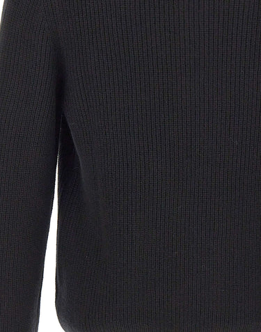 GRAN SASSO Polo in lana Super Geelong BLACK Uomo 