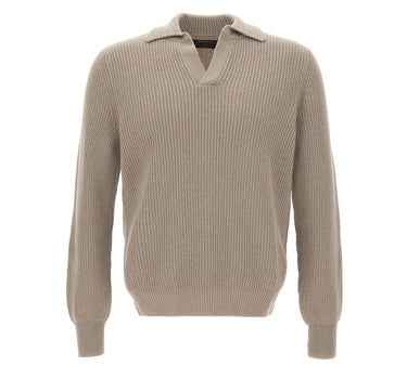 GRAN SASSO Polo in lana Super Geelong GREY Uomo 