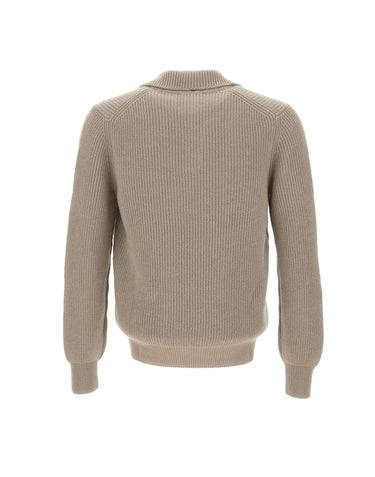 GRAN SASSO Polo in lana Super Geelong GREY Uomo 