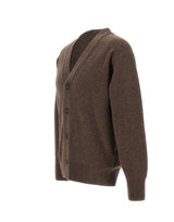 GRAN SASSO Cardigan in lana vergine BROWN Uomo 