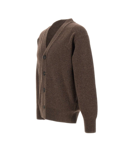 GRAN SASSO Cardigan in lana vergine BROWN Uomo 