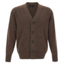 GRAN SASSO Cardigan in lana vergine BROWN Uomo 