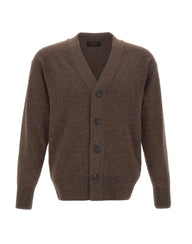 GRAN SASSO Cardigan in lana vergine BROWN Uomo 